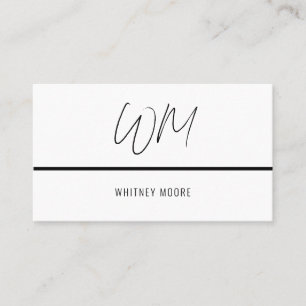 Modern Minimalist Calling Card