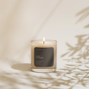 Modern Minimalist Candle Cosmetic Square Sticker