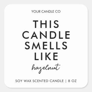 Modern Minimalist Candle Label