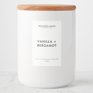 Modern Minimalist Candle Label