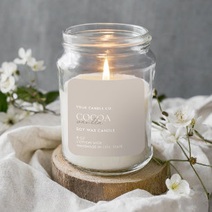 Modern Minimalist Candle Label