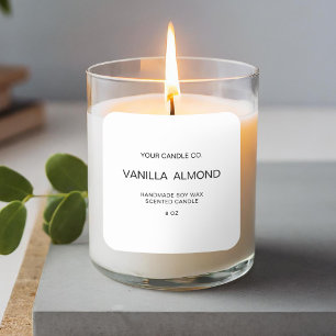 Modern Minimalist Candle Label