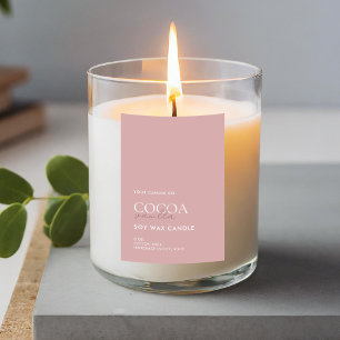 Modern Minimalist Candle Label