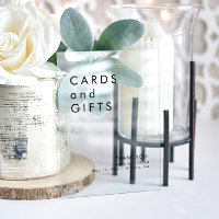 Modern Minimalist Cards And Gifts Wedding