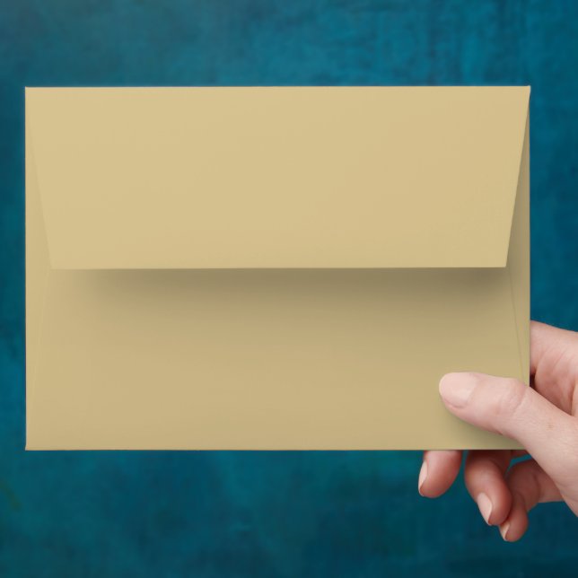 Modern Minimalist Cashmere Wedding Envelope (Hand)
