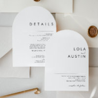 Modern Minimalist Casual All In One Wedding Arch