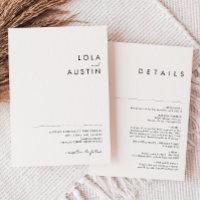 Modern Minimalist Casual All In One Wedding