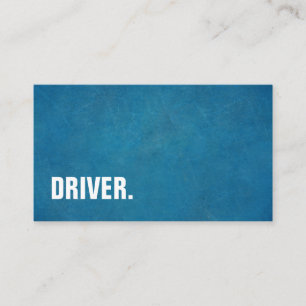 Modern Minimalist Chalkboard DRIVER Professional Business Card