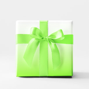 Modern Minimalist Chartreuse to White Ombre Wrapping Paper