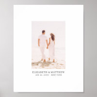 Modern Minimalist Chic Photo Alternative Guestbook