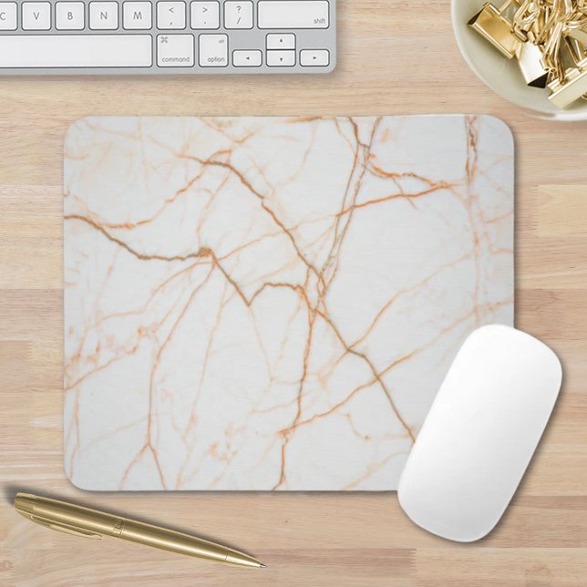 modern minimalist chic scandinavian white marble mouse mat (modern minimalist chic scandinavian white marble mouse pad)