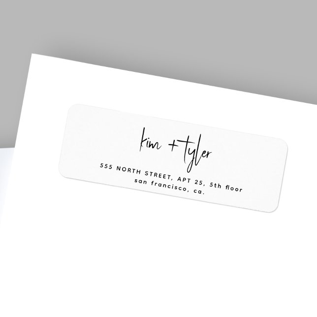 Modern minimalist chic script wedding (Creator Uploaded)