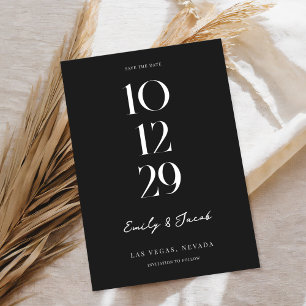 Modern Minimalist Chic Wedding Save The Date