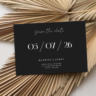 Modern Minimalist Chic Wedding Save the Date