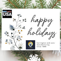 Modern Minimalist Christmas Organic Corporate Bold