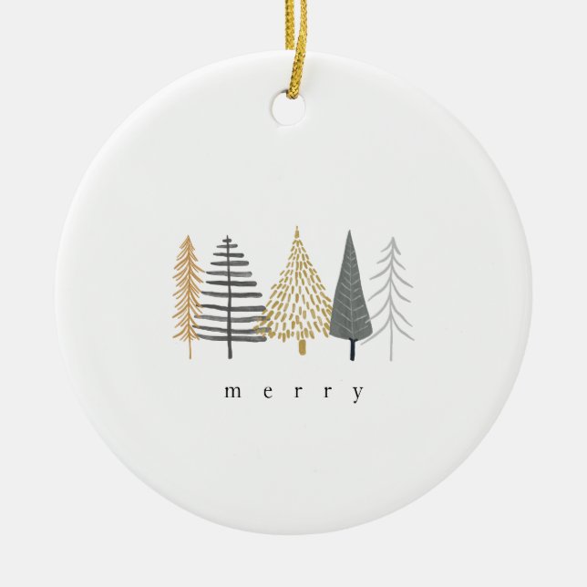 modern minimalist christmas ornament (Front)