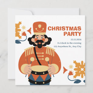 Modern Minimalist Christmas Party Invitation