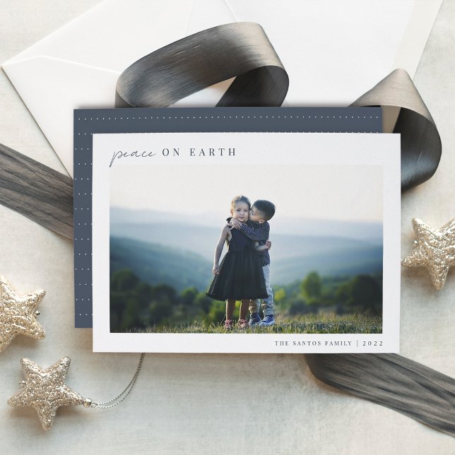 Modern Minimalist Christmas Photo Holiday Card (Creator Uploaded)