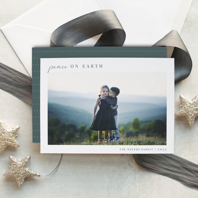 Modern Minimalist Christmas Photo Holiday Card (Creator Uploaded)