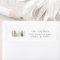modern minimalist christmas return address label 