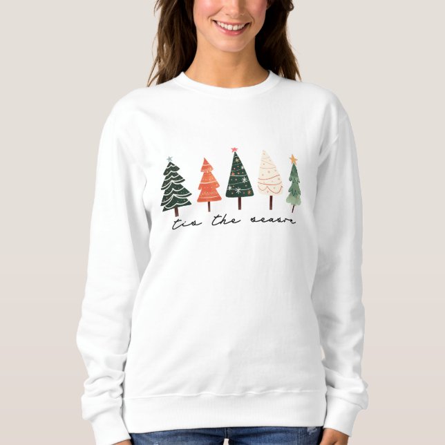 modern minimalist christmas sweatshirt cosy (Front)