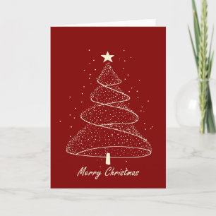 Modern Minimalist Christmas Tree Card