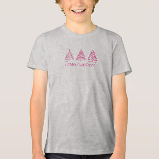Modern minimalist Christmas trees Tri-Blend Shirt