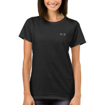 Modern Minimalist Classic Black Monogram