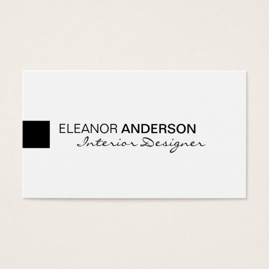 Modern Minimalist Classic Elegant Professional Business Card