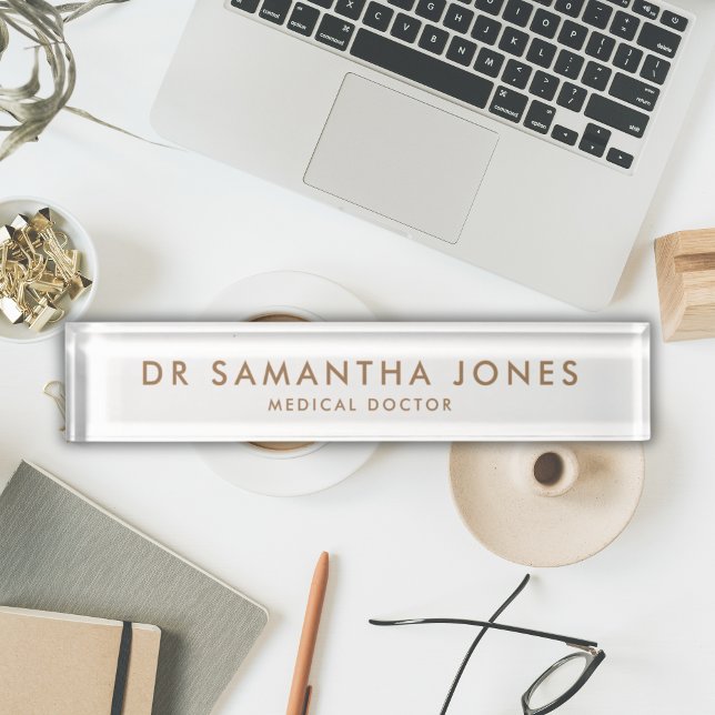 Modern Minimalist classroom desk name plate (Professional Modern Minimalist Classic Nameplate)