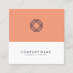 Modern Minimalist Clean Layout Typography Logo Square Business Card
