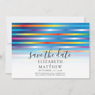 Modern Minimalist Colourful Gradient Design Invitation