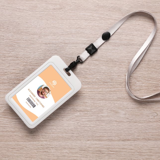 Modern Minimalist Company Employee Badge ID Badge (Creator Uploaded)