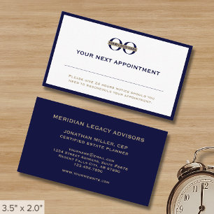 Modern Minimalist Company Logo Appointment Card