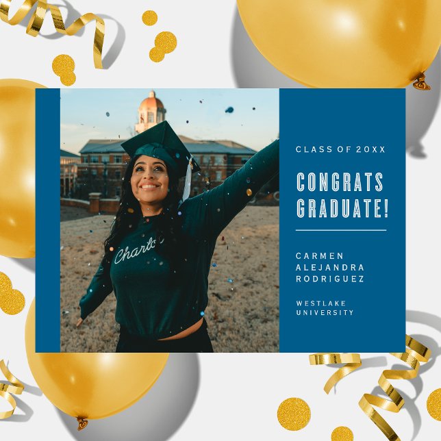 MODERN MINIMALIST CONGRATS GRADUATE INVITATION (Creator Uploaded)