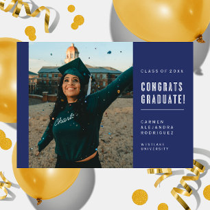 MODERN MINIMALIST CONGRATS GRADUATE INVITATION