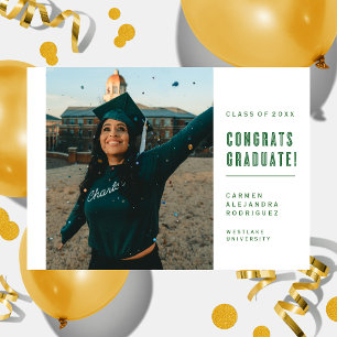 MODERN MINIMALIST CONGRATS GRADUATE INVITATION