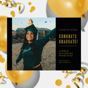 MODERN MINIMALIST CONGRATS GRADUATE INVITATION