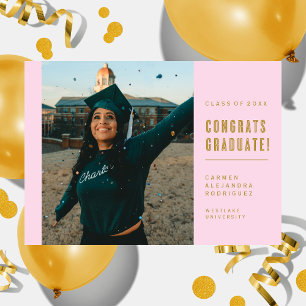 MODERN MINIMALIST CONGRATS GRADUATE INVITATION