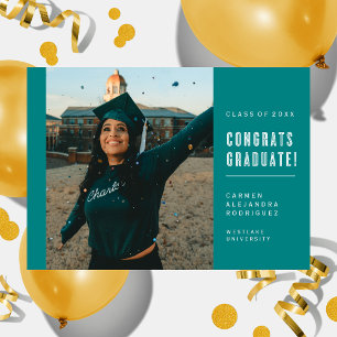 MODERN MINIMALIST CONGRATS GRADUATE INVITATION