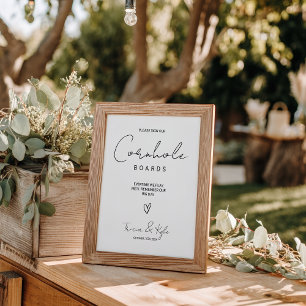 Modern Minimalist Cornhole Wedding Guest Book
