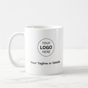 Modern Minimalist Corporate Promotional Logo Coffee Mug