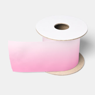 Modern Minimalist Cotton Candy Pink Gradient Satin Ribbon