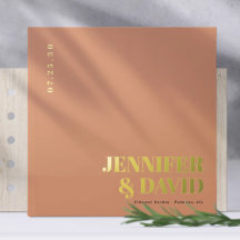 Modern Minimalist Couple Names Simple Wedding