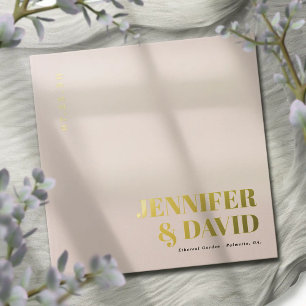Modern Minimalist Couple Names Simple Wedding Guest Book