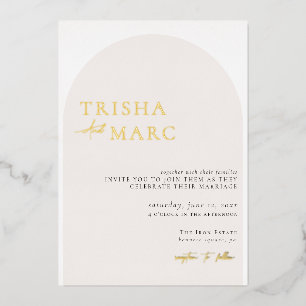 Modern Minimalist Cream Wedding 