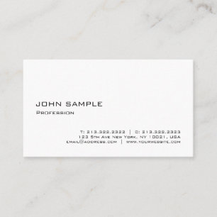 Modern Minimalist Creative Professional Clean Chic Business Card