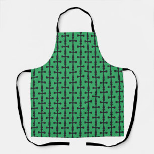 Modern Minimalist Cross Contemporary Christian Art Apron