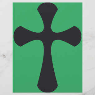 Modern Minimalist Cross Contemporary Christian Art Flyer