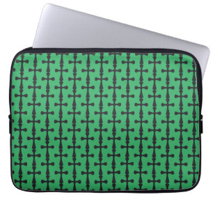 Modern Minimalist Cross Contemporary Christian Art Laptop Sleeve